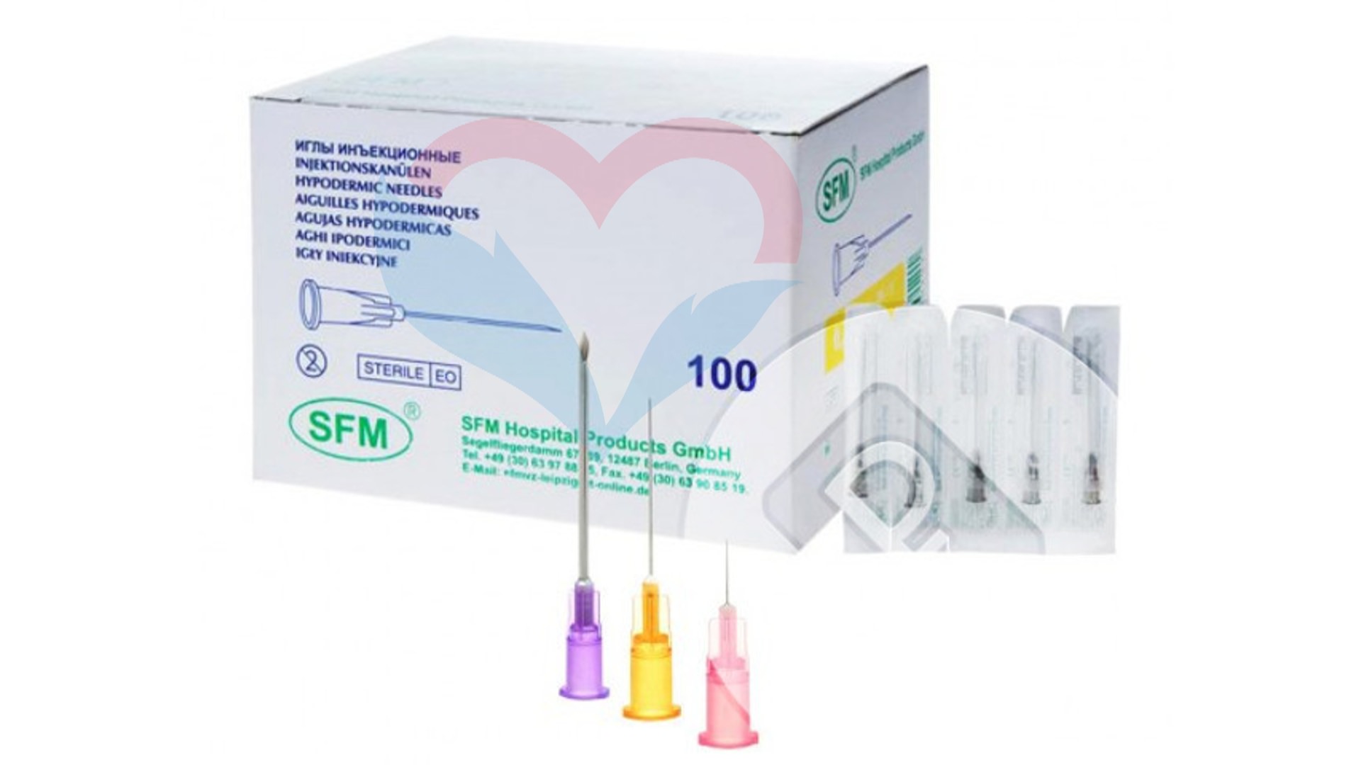 SFM Игла одноразовая инъекционная стерильная 19G (1