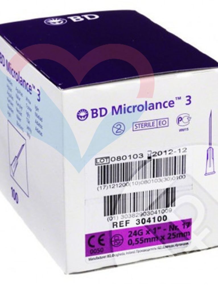 BD Microlance Игла одноразовая инъекционная стерильная 24G (0