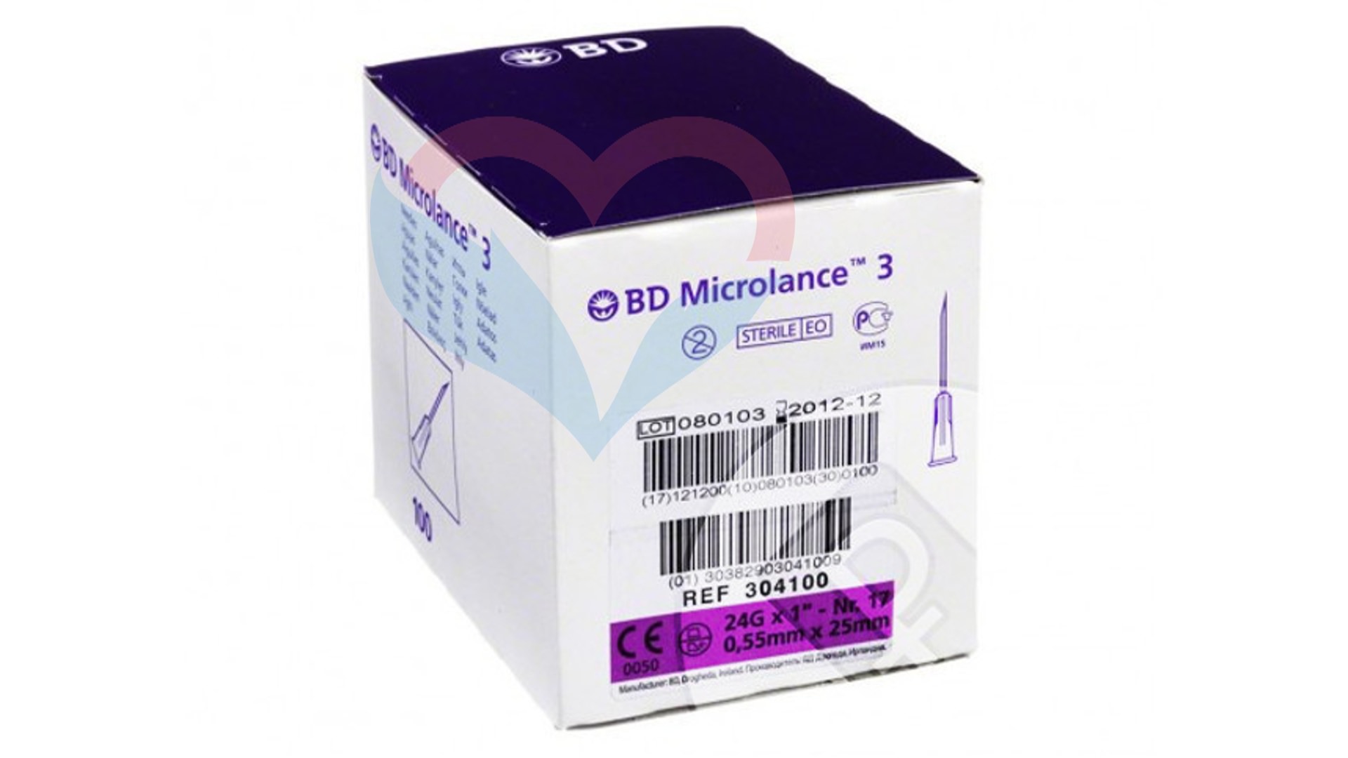 BD Microlance Игла одноразовая инъекционная стерильная 24G (0