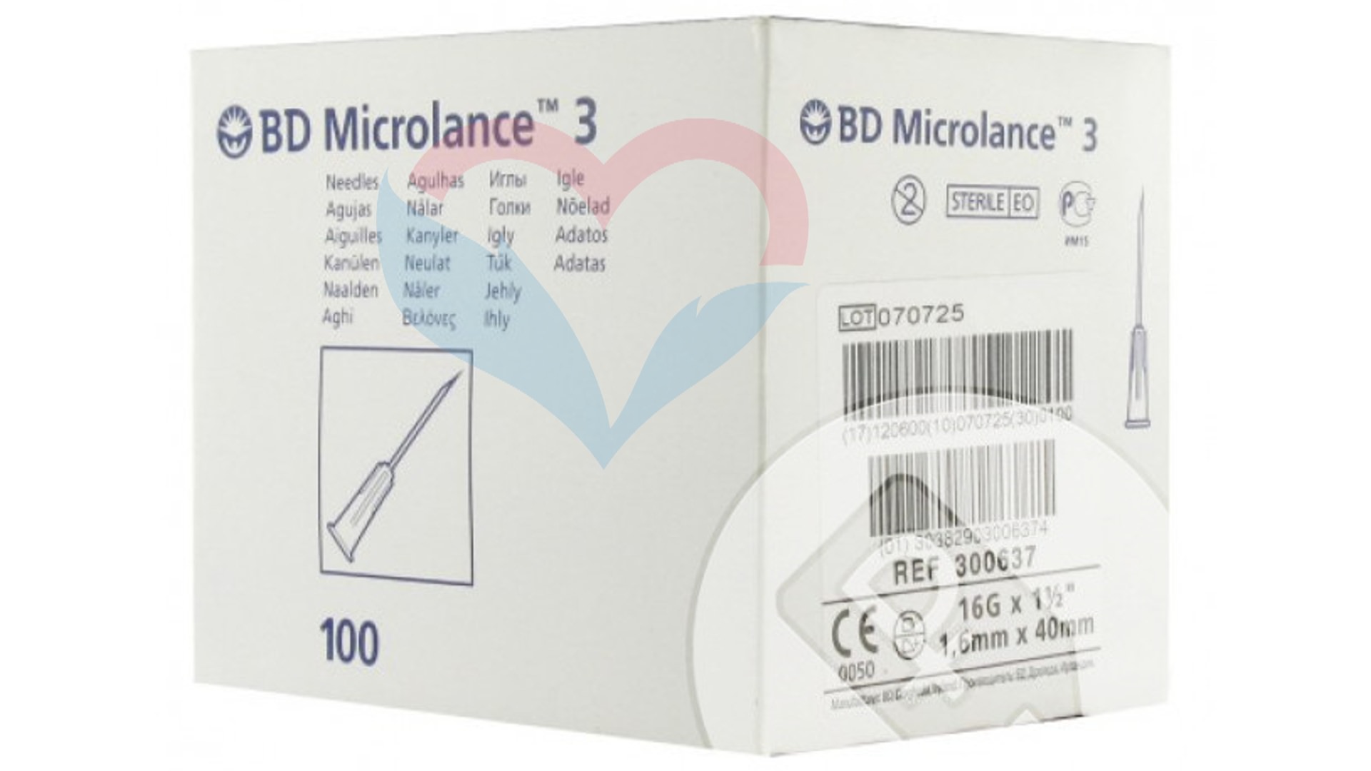 BD Microlance Игла одноразовая инъекционная стерильная 16G (1