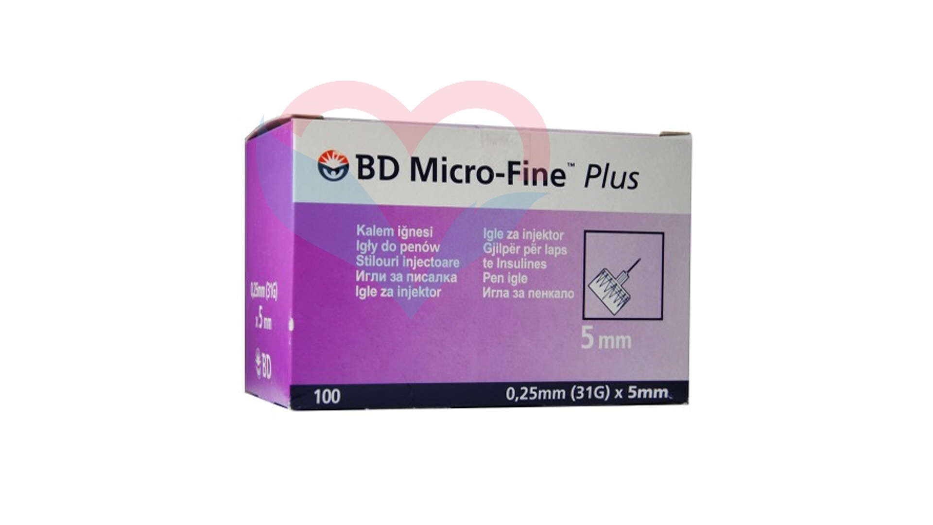 Игла BD Micro-Fine Plus для шприц-ручки 31G (0