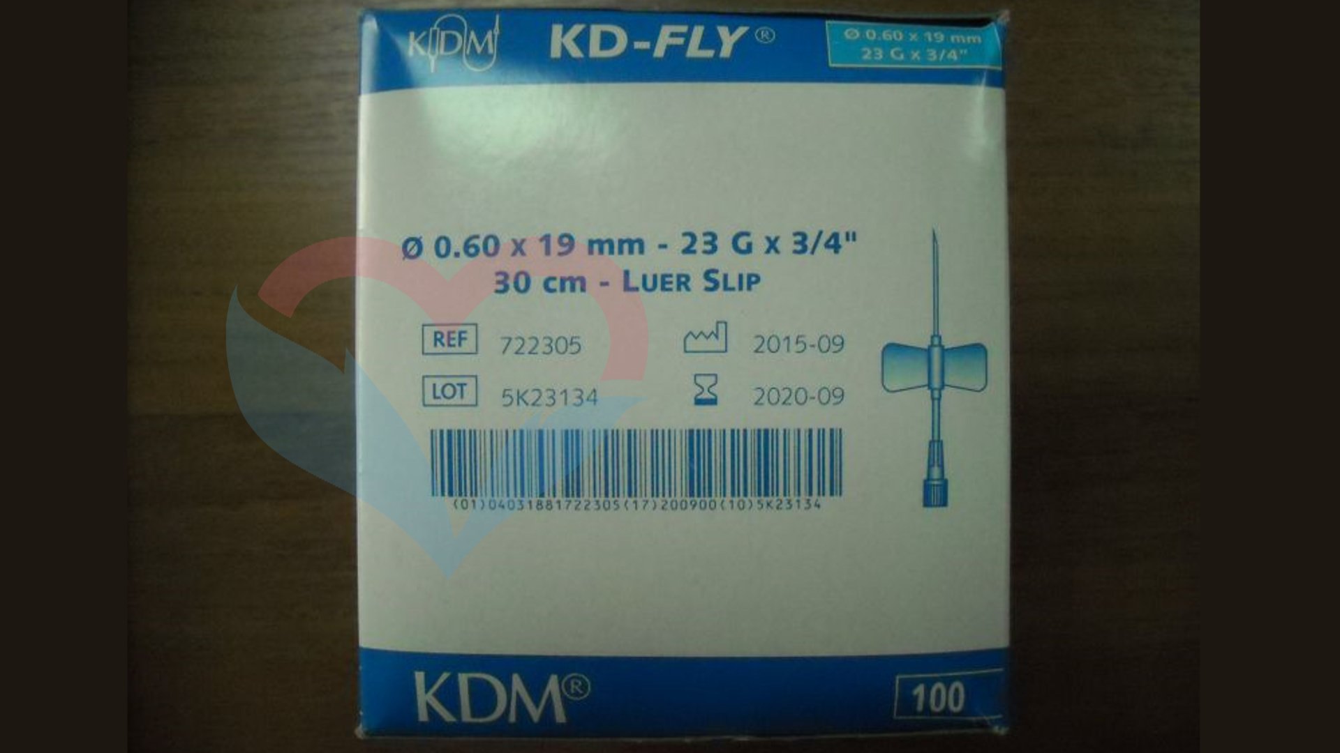 KD-Fly игла-бабочка 23G (0