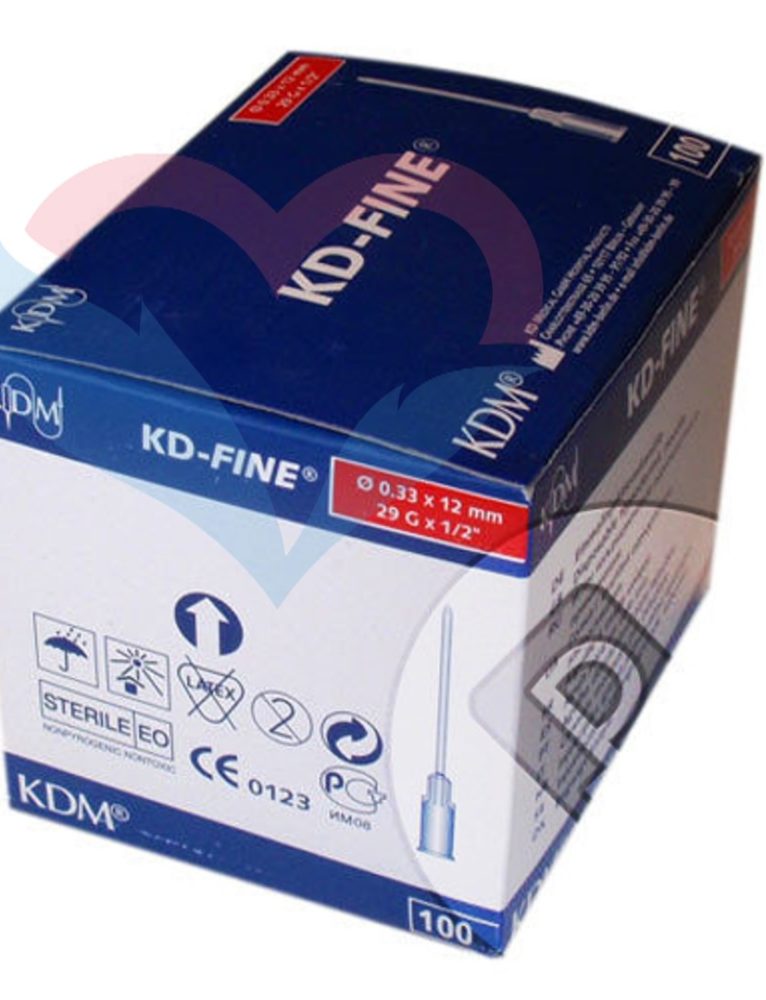 KD-Fine Игла одноразовая инъекционная стерильная 29G (0