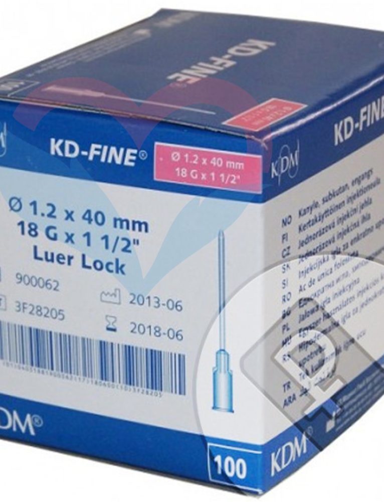 KD-Fine Игла одноразовая инъекционная стерильная 18G (1