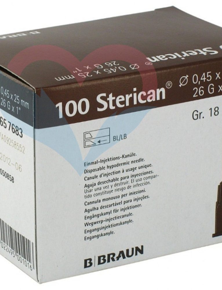 B.Braun Sterican Игла одноразовая инъекционная стерильная 26G (0