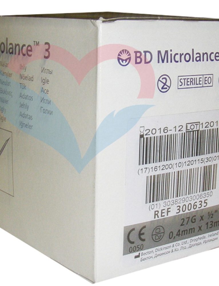 BD Microlance Игла одноразовая инъекционная стерильная 27G (0