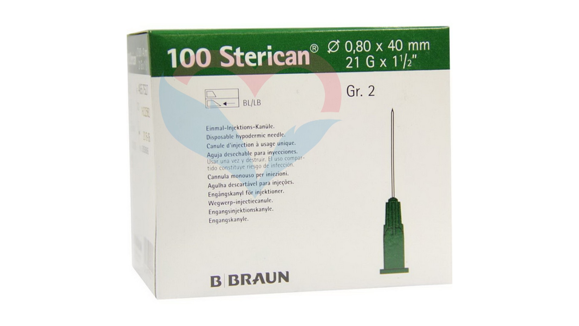 Иглы braun. Игла инъекционная b. Braun Sterican 21g (0.8 мм х 120 мм), 100 шт.. Sterican игла одноразовая инъекционная стерильная 21g 0.8 x 120 мм. Игла инъекционная 21g. Игла b.Braun 0,50 х 16.