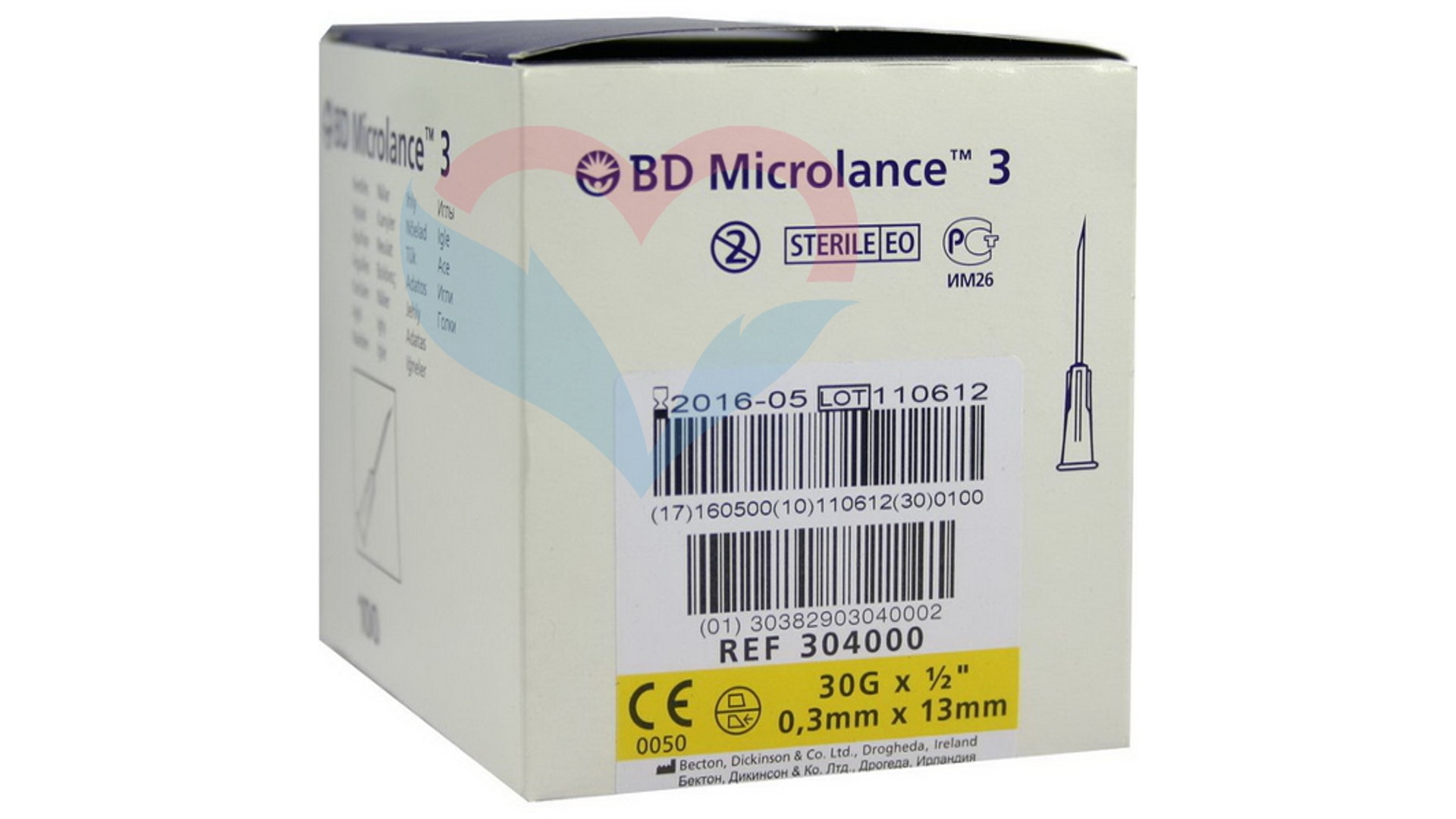 BD Microlance Игла одноразовая инъекционная стерильная 30G (0