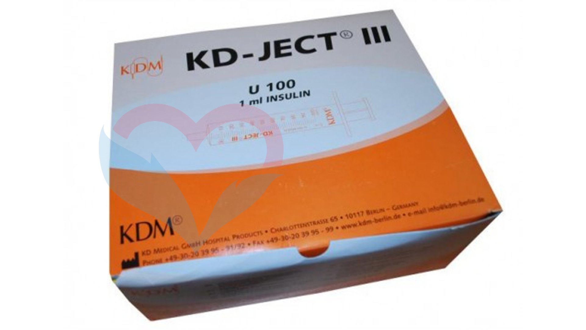 KD-Ject-3 Шприц (3-х комп.) 1мл U100