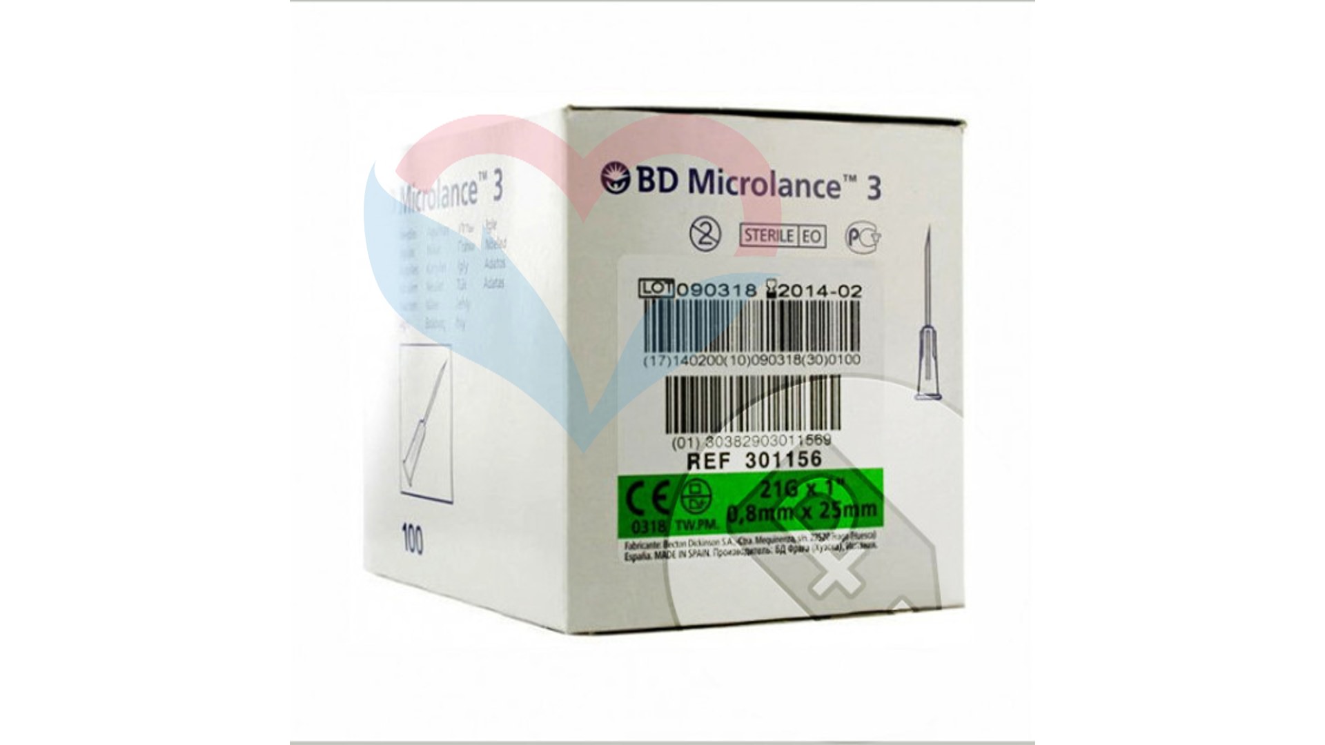 BD Microlance Игла одноразовая инъекционная стерильная 21G (0