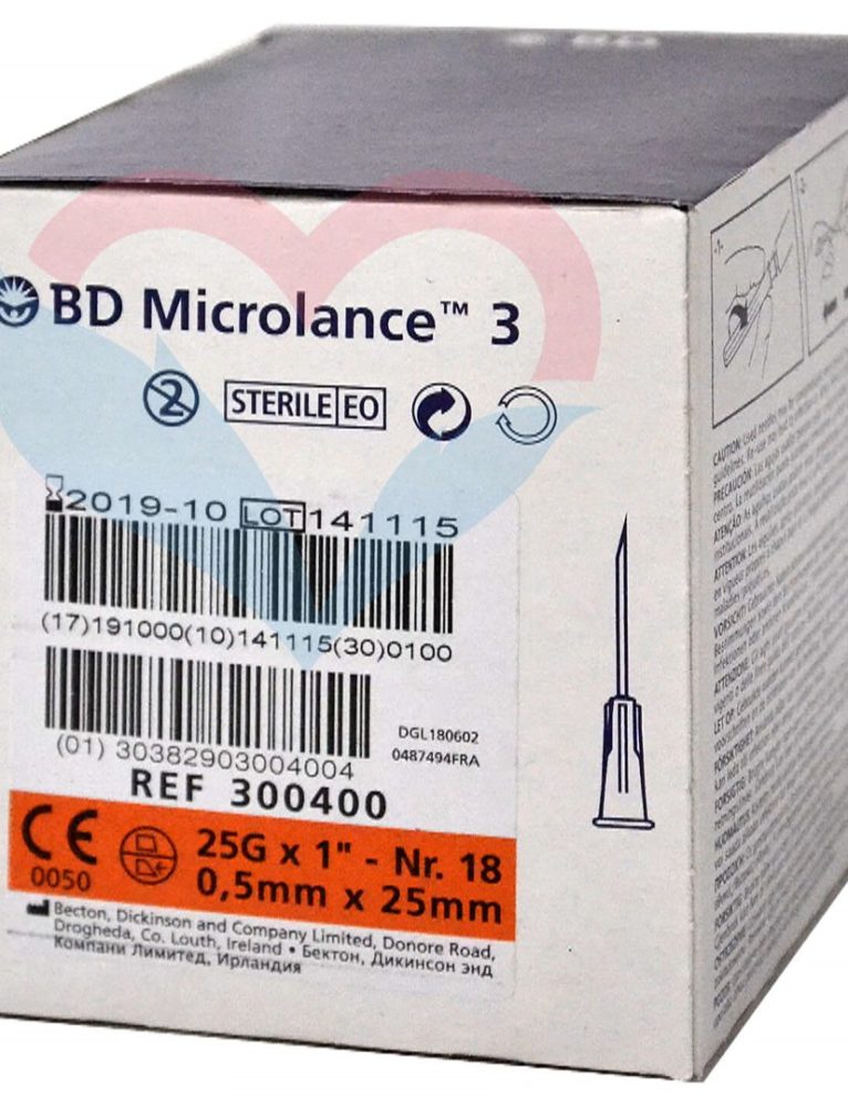BD Microlance Игла одноразовая инъекционная стерильная 25G (0