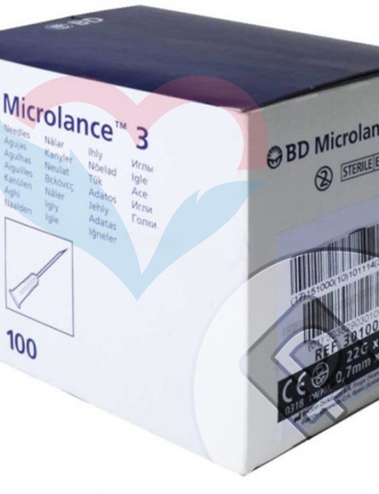BD Microlance Игла одноразовая инъекционная стерильная 22G (0