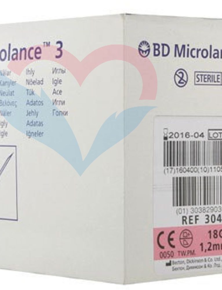 BD Microlance Игла одноразовая инъекционная стерильная 18G (1