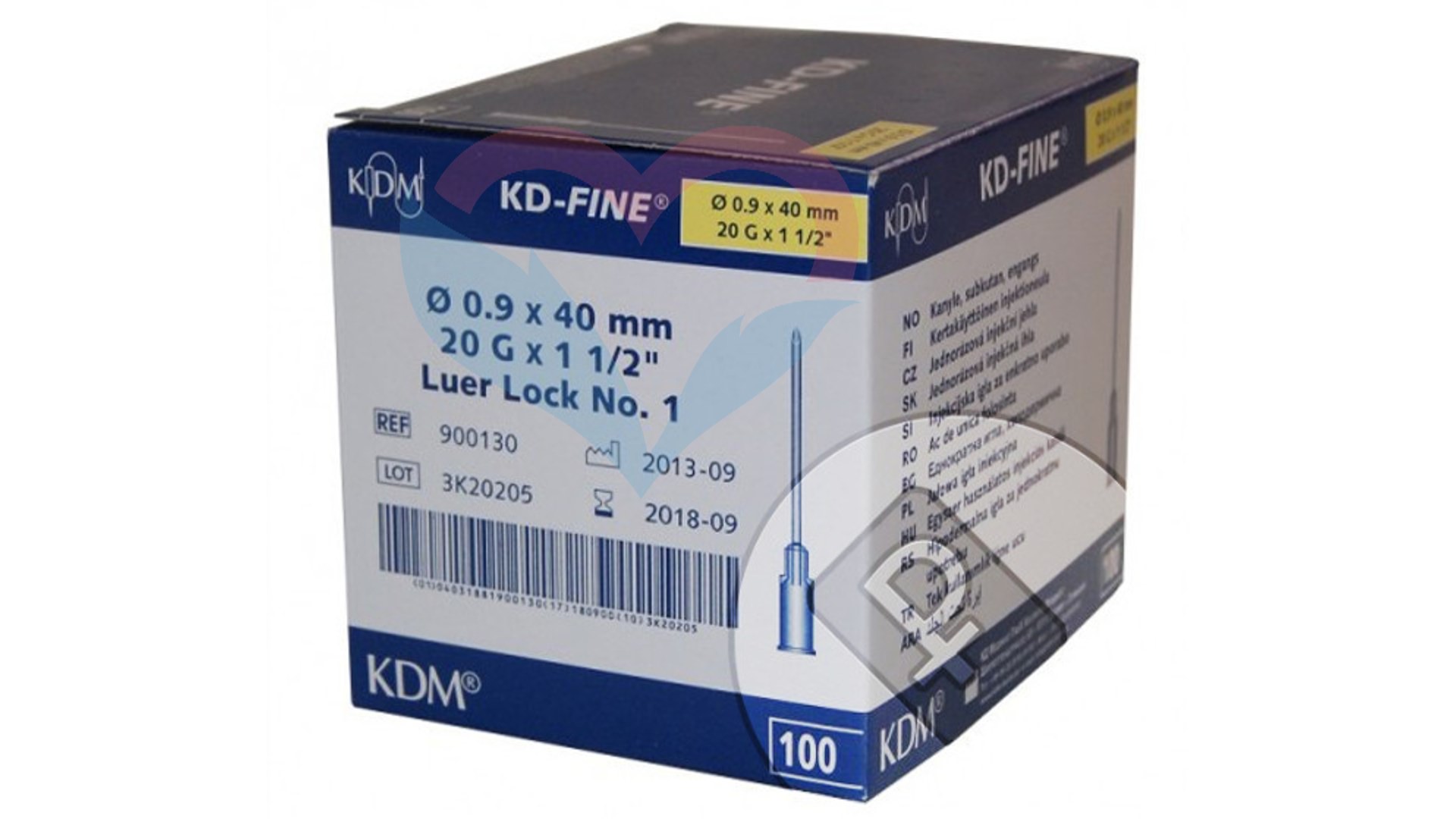 KD-Fine Игла одноразовая инъекционная стерильная 20G (0