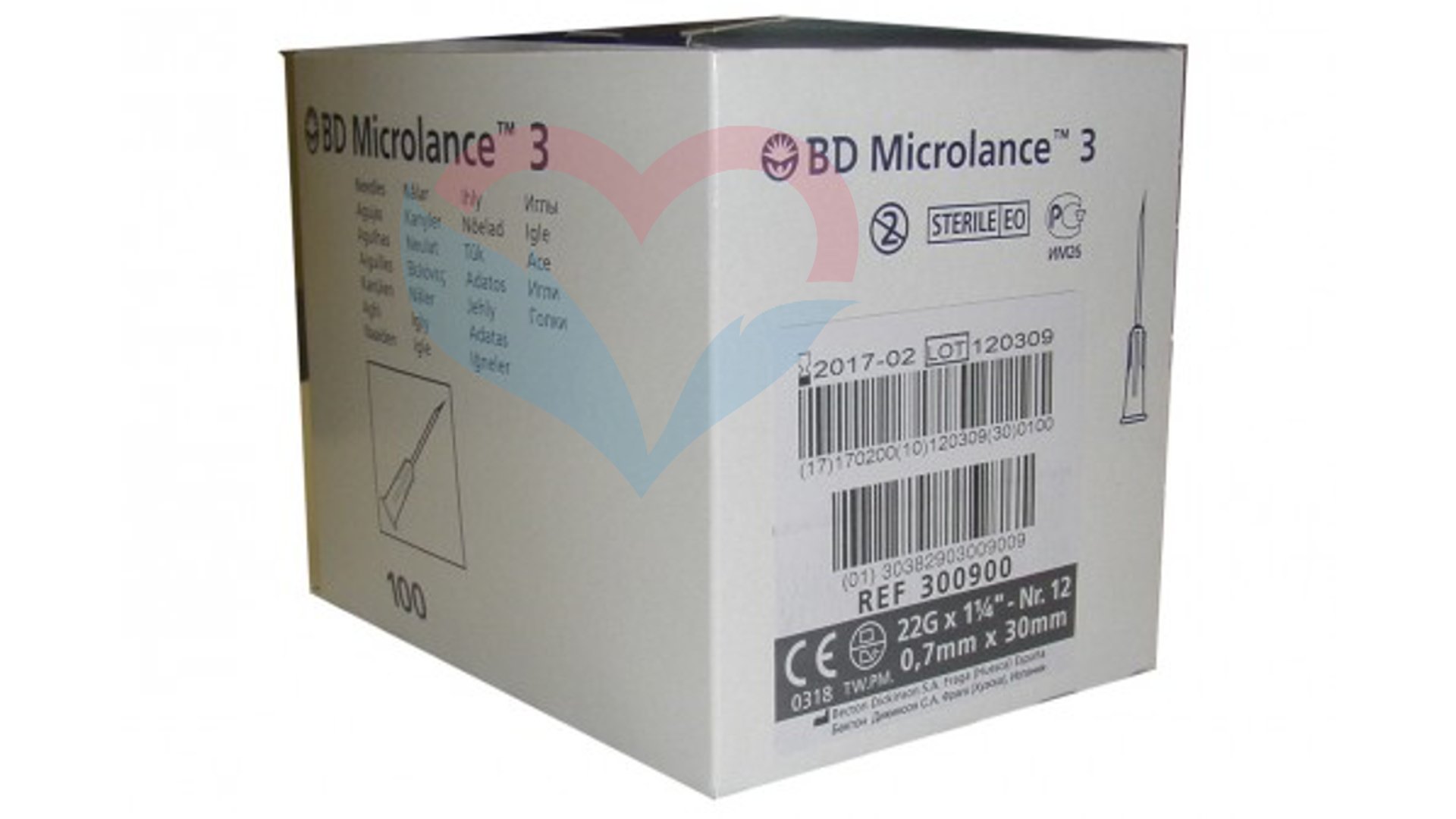 BD Microlance Игла одноразовая инъекционная стерильная 22G (0