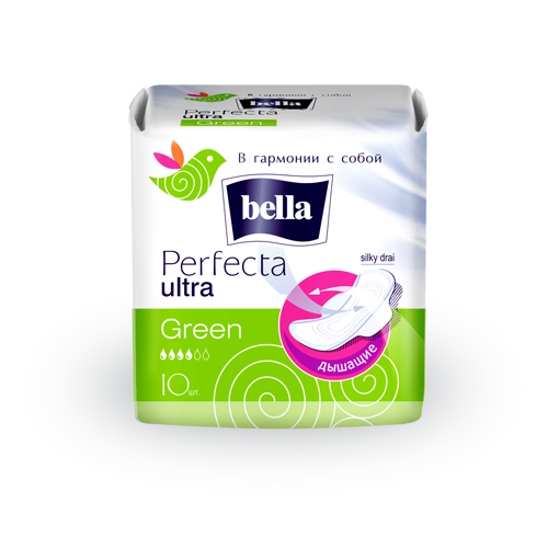 Bella Perfecta ultra Green Прокладки женские впитывающие супертонкие